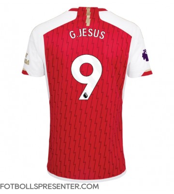Arsenal Gabriel Jesus #9 Hemma Matchtröja 2023-24 Kortärmad